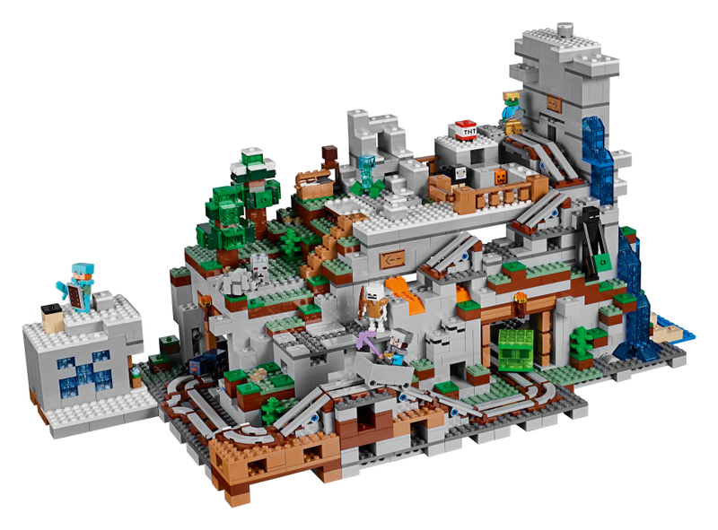 Illustration for article titled The $250 Mountain Cave Is The Biggest Lego Minecraft Set Yet